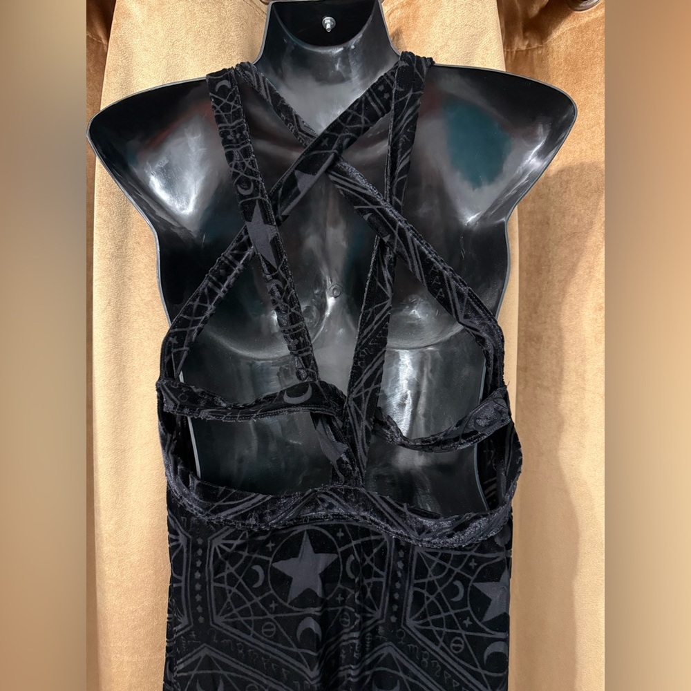 Killstar sz L mesh pentagram dress - Picture 4 of 8